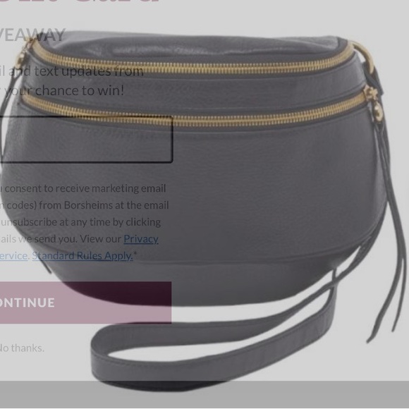 HOBO Black Leather Crossbody Bag with Gold Zippers - Picture 7 of 7